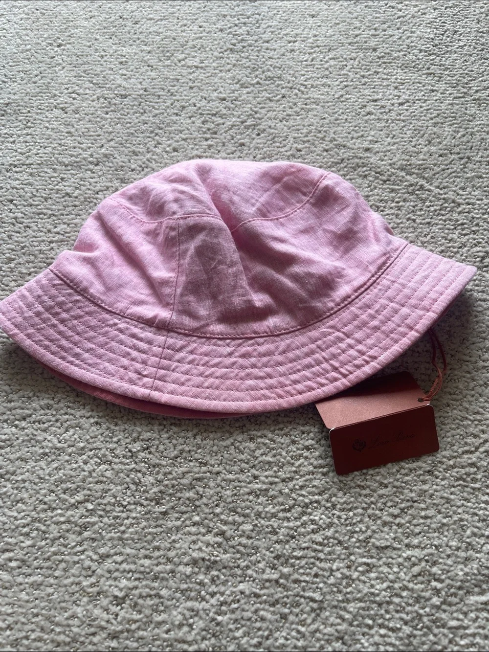 Loro Piana Lino flax Bucket Hat NEW With Tag.